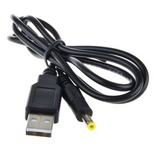 USB A to DC 5V 4.0mm/1.7mm Power Adapter Cable Lead 80cm Charger For Sony PSP US picture