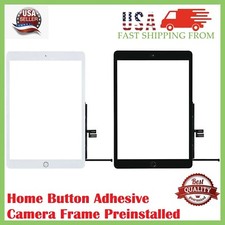 For iPad 6th Gen Touch Screen Glass Digitizer + Home Button + Adhesive + Tools picture