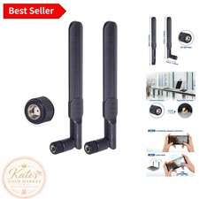 Versatile Dual Band WiFi Antenna Set | 8dBi, RP-SMA Male Connector, 2-Pack picture