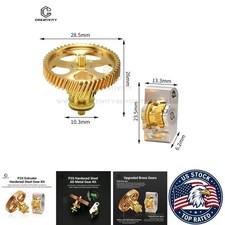 P2S Extruder Gear Kit Hardened Steel All Metal Brass DLC Coated - P2S gear picture