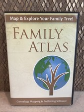 Family Atlas Genealogy Mapping Software new/sealed picture