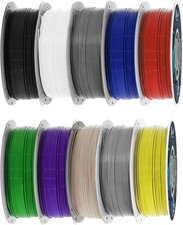 1.75Mm PLA Filament 10KG (10-Color Bundle) | FDM Compatible | High Speed & Jam-F picture
