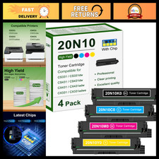 High-Yield 4-Color Toner Cartridge Set - Black, Cyan, Magenta, Yellow Replacemen picture