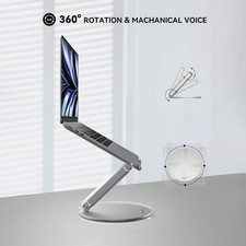 LULULOOK 360° Rotating Foldable Aluminum Laptop Stand picture