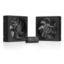 Rack Roof-Dual Fan Kit, Quiet Cooling AV Network Equipment 19