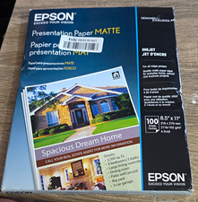 Epson Presentation Matte Inkjet Printer Paper Letter 8.5x11 100 Sheets S041062 picture