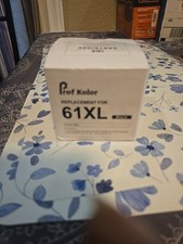 Prof Kolor REPLACEMENT 2-pack for HP 61XL Black Ink Cartridge exp. Nov 2024 picture
