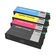 4pc 992X 992XL Compatible Ink Cartridge for HP PageWide Color 755dn picture