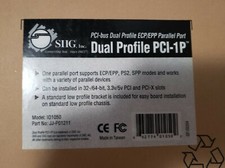 (1) SIIG Inc PCI-bus ECP/EPP Parallel I/O Card Dual Profile PCI-1P JJ-P01211 picture