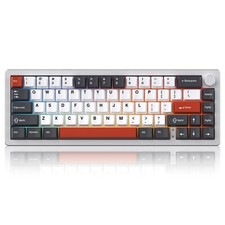 NABI NB1 65% Wireless Mechanical Gaming Keyboard, RGB, Aluminum, 66 Keys SLV/BLK picture