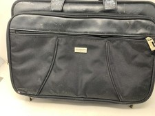 U.S. Luggage Black Nylon Double Handle Inner Pocket Unisex Crossbody Laptop Bag picture