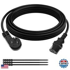 Elecan 3 Prong Power Cord 75 FT 45° Angled Plug 18AWG 125V 10A for Appliance PC picture