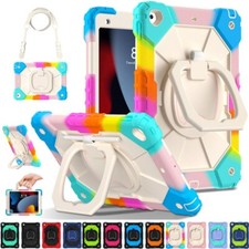 Fr iPad 10/9/8/7/6/5th Gen Air 5 Pro 11 Kids Shockproof Armor Stand Case Cover picture