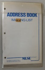 Address Book Mailing List by Muse for Apple II+,IIe,IIc,IIgs 1980 picture