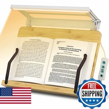 Boyanda Book Stand Adjustable Foldable LED Light Anti-Blue Light Anti-Glare picture