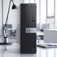 Dell Desktop Intel 6-Core i5 32GB 512GB NVMe SSD WiFi HDMI Win11 Optiplex 7070 picture