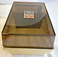 Vintage Advance Access Computer Mini-Flex Floppy Disc Storage Box w/dividers picture