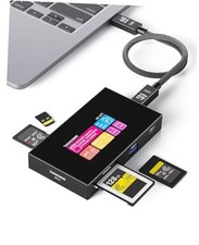  Smart 8-in-1 CFexpress Type B/Type A Card Reader with Touch Screen | UHS-II  picture