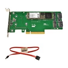 HP Dual M.2 2280 SATA PCIe x8 Riser Card/Adapter 759505-001 120GB SSDSCKHB120G4P picture