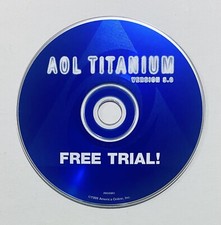 AOL TITANIUM, Version 5.0, CD, Free Trial, America Online, Disk Only, EX picture
