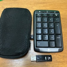 Logitech Wireless Number Pad Keypad With Unifying Dongle 10-key Tested with case picture