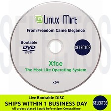 Linux Mint 22.3 Zena Xfce Edition Live CD Bootable DISC Linux OS x86 64bit picture