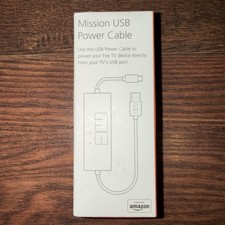 NEW Mission USB Power Cable for Fire Stick Amazon TV Eliminates AC Adapter MC45 picture