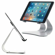 Stabile 2.0 - Fixed-Angle Steel iPad Stand - Silver | Made in USA - Thought Out picture
