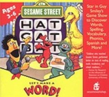 Sesame Street Lets Make a Word PC CD early learning build confidence letter game picture