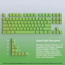 Letter Drive Topographic PBT Keycaps 98/133 Key Cherry Profile Side Print MX picture