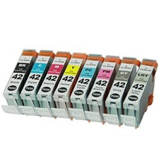 8 PK Combo Black & Color Ink Set for CLI-42 Pixma Pro100 Pro 100 Printer picture