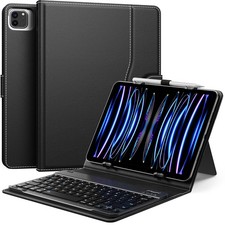 Ultra Slim Wireless Bluetooth Keyboard Case for 9 to 11 Inch Tablets Black picture