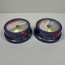 Lot Of 2 Memorex Blank Recordable DVD+R 16x 4.7GB 120min Video 25 Pack picture