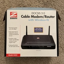 1C Zoom Model 5352 DOCSIS 3.0 Cable Modem Router Wireless N and Gigabit Ethernet picture