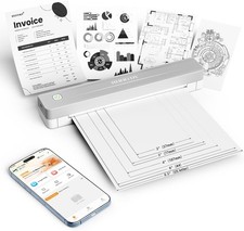 Rongta Portable Wireless Inkless Thermal Printer, Bluetooth, WiFi, USB, 8.5