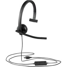 Brand New Logitech USB Headset H570e Stereo - Black picture