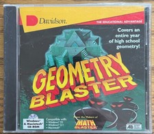 Davidson ~ Geometry Blaster ~ The Educational Advantage ~ Windows & Mac ~ Sealed picture