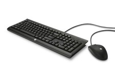 HP C2500 Wired Desktop Keyboard and Optical Mouse Combo USB Full-Size J8F15AA picture