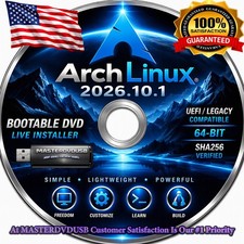 Arch Linux 2026.10.1 Bootable DVD Live Installer | 64-Bit | UEFI/Legacy picture