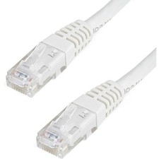 StarTech C6PATCH8WH Startech Cb Cat6 Patch Cable Molded Rj45 Connectors 8Ft picture