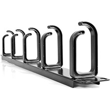 StarTech.com 1U 19” Server Rack Cable MGT Panel w/ D-Ring Hooks TAA CABLMANAGER2 picture