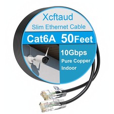 Cat 6 Patch Cable 50 feet, Slim Cat6a Ethernet Cable 10Gbps 550Mhz, UTP Pure Cop picture