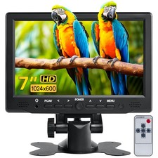 Hosyond 7 inch Small Monitor TFT LCD Display 1024X600 HDMI Mini Portable Screen picture