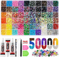 50000Pcs Ultimate Bedazzling Kit with Rhinestones, 60 Colors 3Mm Flatback Resin picture