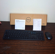 Dell KM636 Black Wireless Keyboard Mouse Combo. New In Box. picture