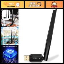 Long Range USB Bluetooth 5.3 Adapter for PC - 492FT Wireless Dongle, Plug & Play picture