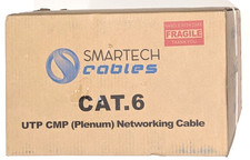 Smartech Cables CAT6 UTP CMP Networking Cable, CCA, 23 AWG, 1000 Feet, Yellow picture