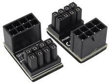 AAOTOKK 2Pack 180 Degree ATX 8 Pin Graphics Card Power Supply 8 Pin, UP picture