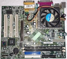 Vintage MSI MS-6340 Motherboard with AMD Athlon CPU and Ram picture