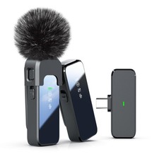 Rythflo Wireless Lavalier Microphone for iPhone 15 & Android Carbon black picture